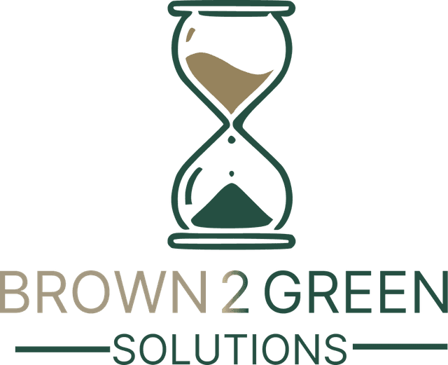 Brown2Green Hourglass Logo